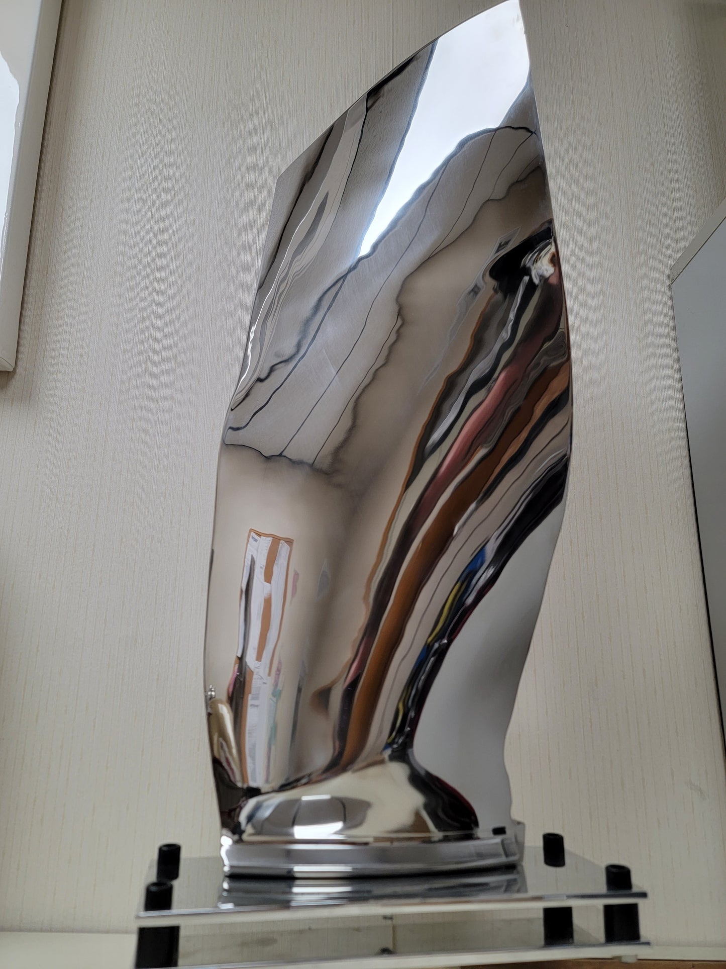 Boeing 737 CFM56 Polished Jet Engine Blade Statue. Free Shipping.