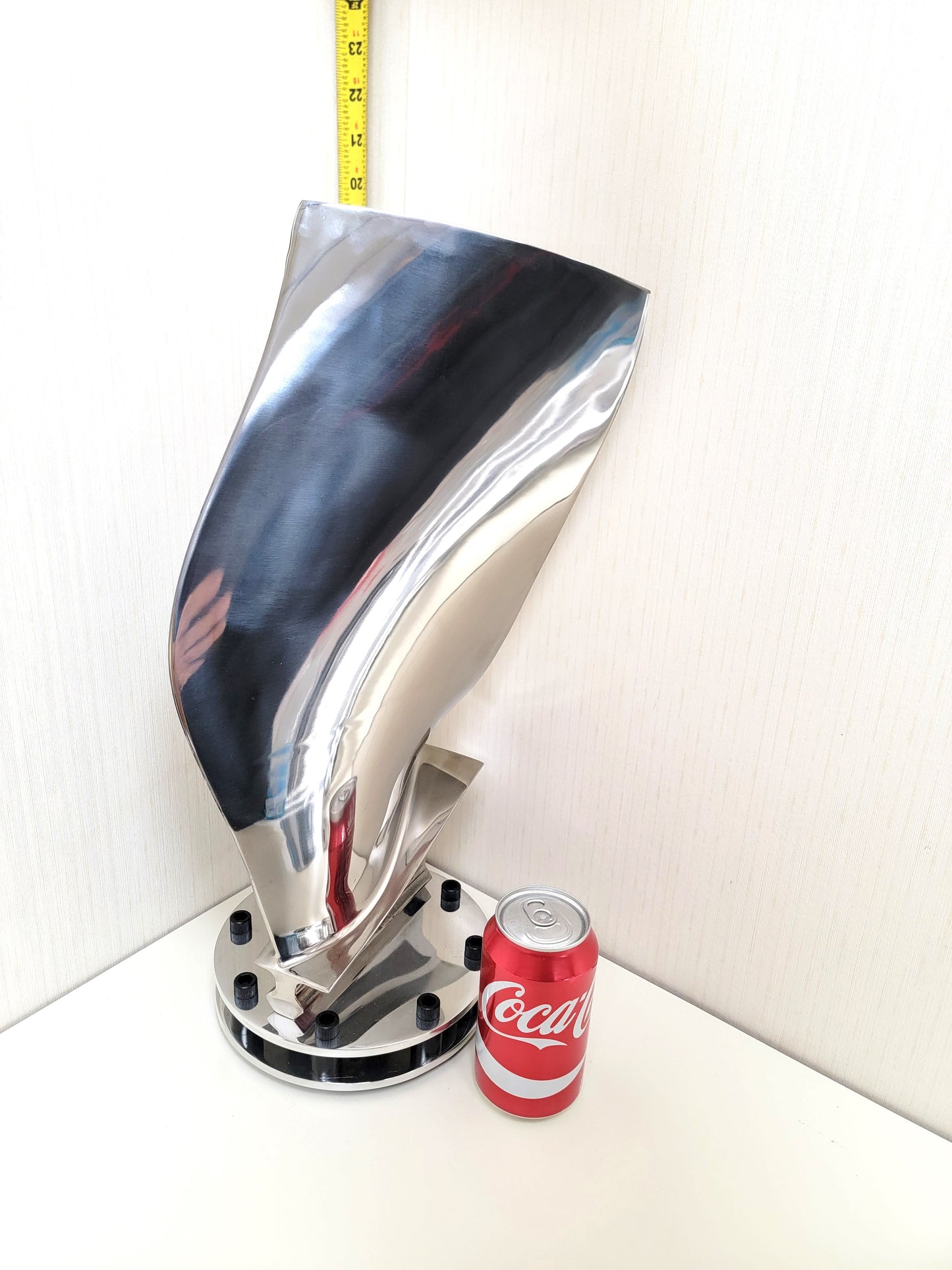 Gulfstream G650 Polished Rolls Royce Jet Engine Blade Statue.