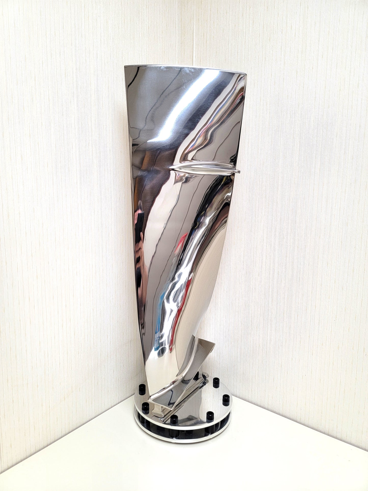 Airbus CFM56 Polished Jet Engine Blade Statue. Free Shipping.