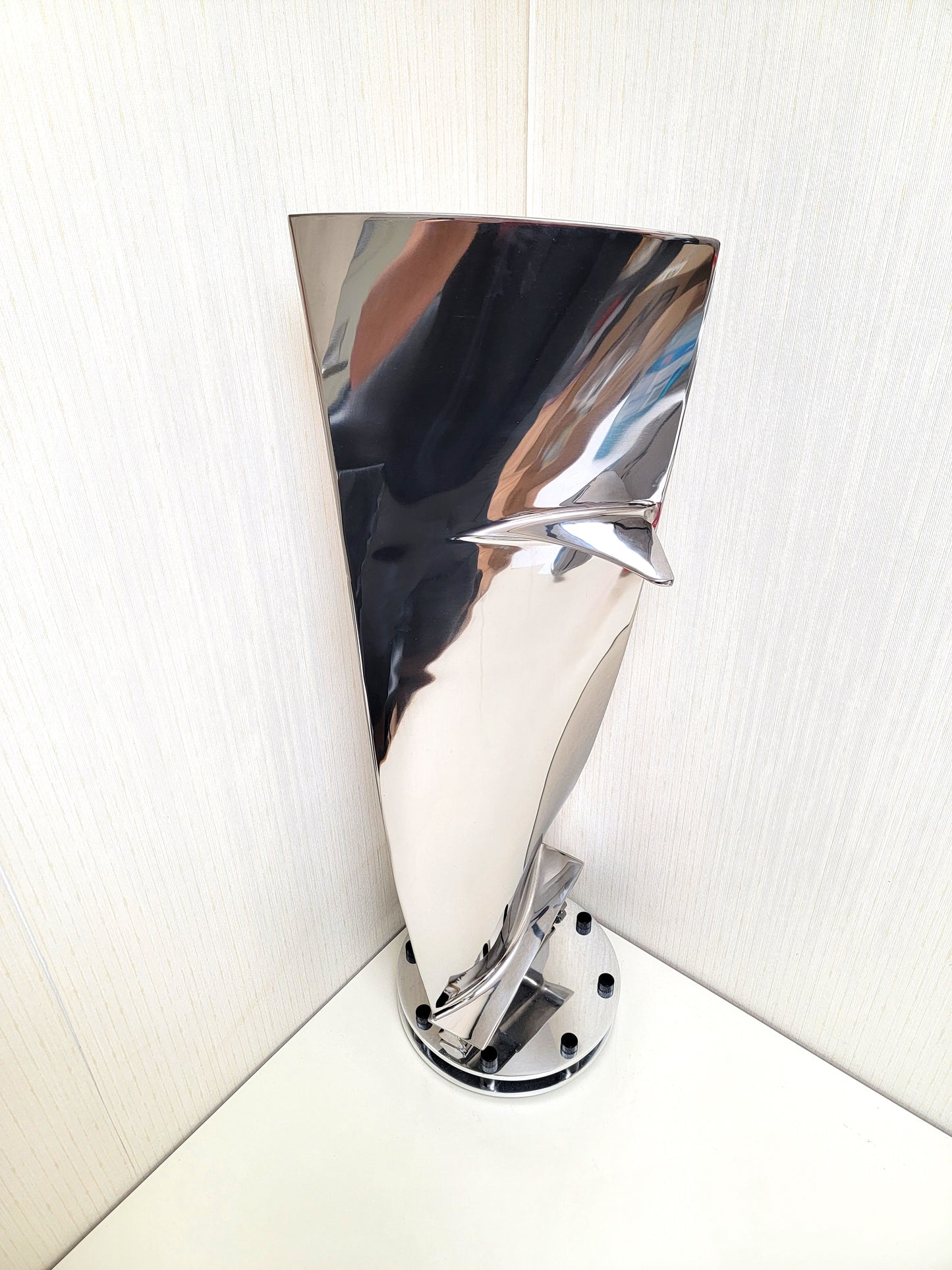 Airbus CFM56 Polished Jet Engine Blade Statue. Free Shipping.