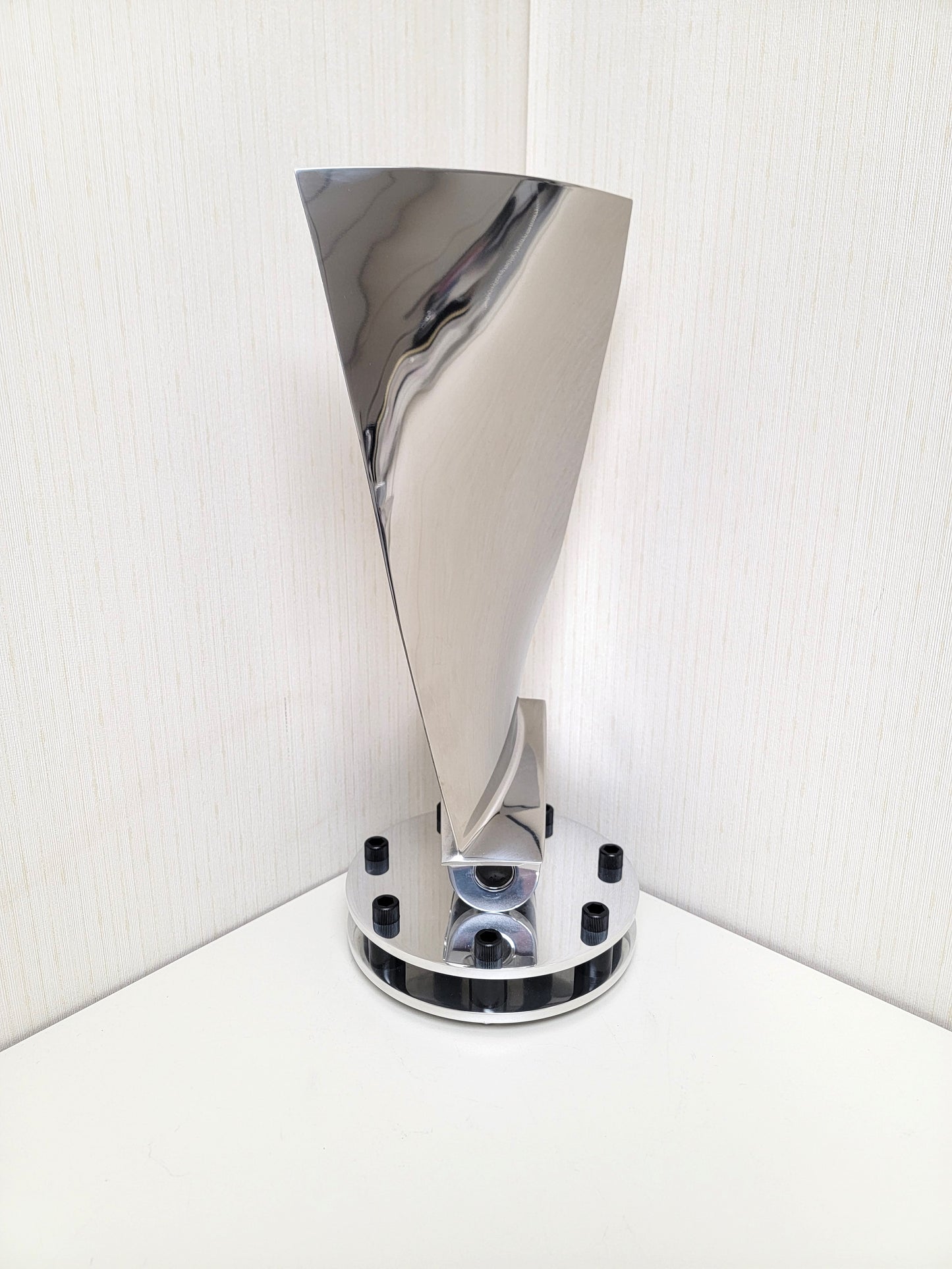 A-10 Warthog Polished Jet Engine Blade Statue.