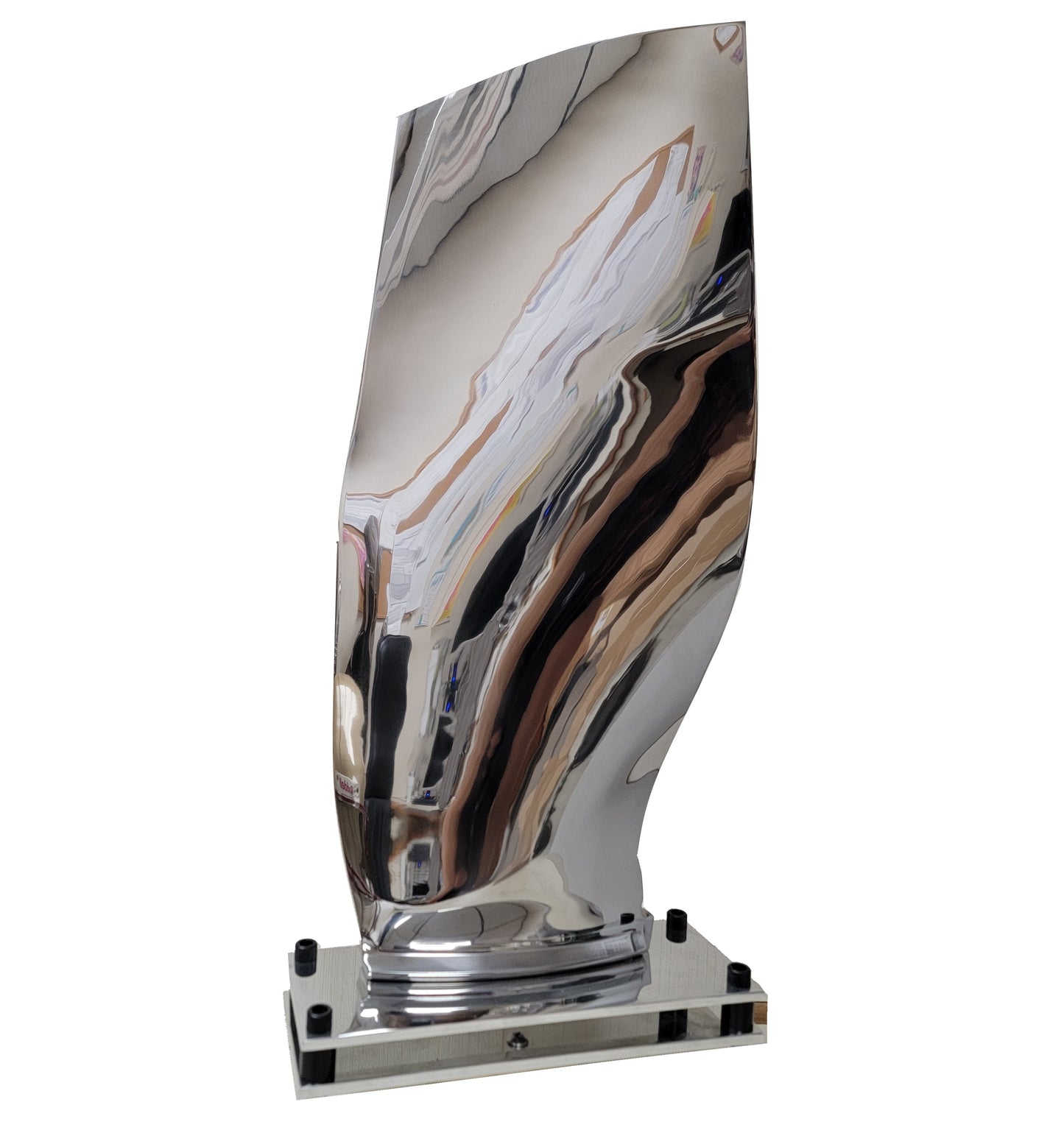 Boeing 737 CFM56 Polished Jet Engine Blade Statue. Free Shipping.