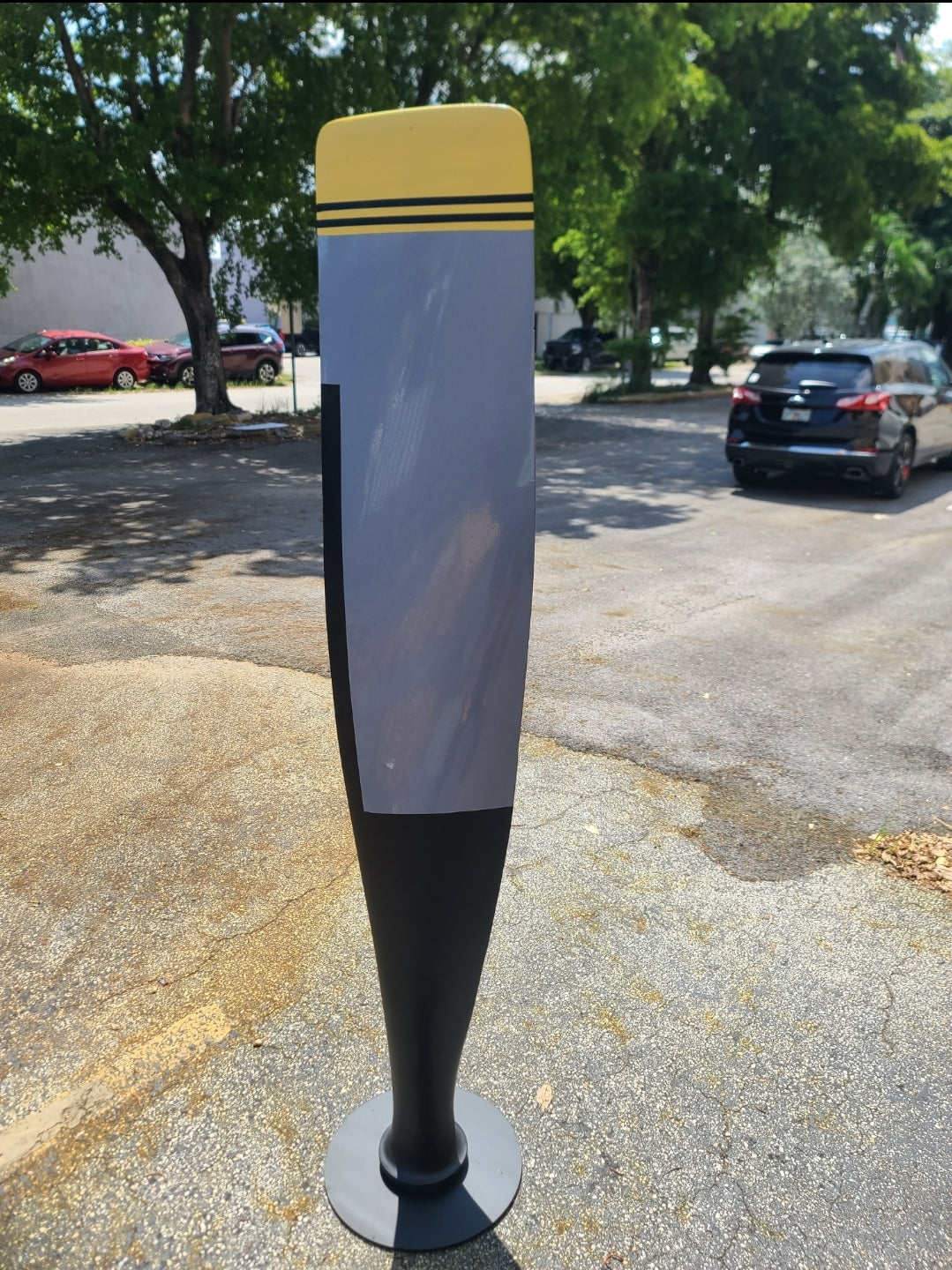 76" tall Mirror Polished DC-6 Propeller Blade.