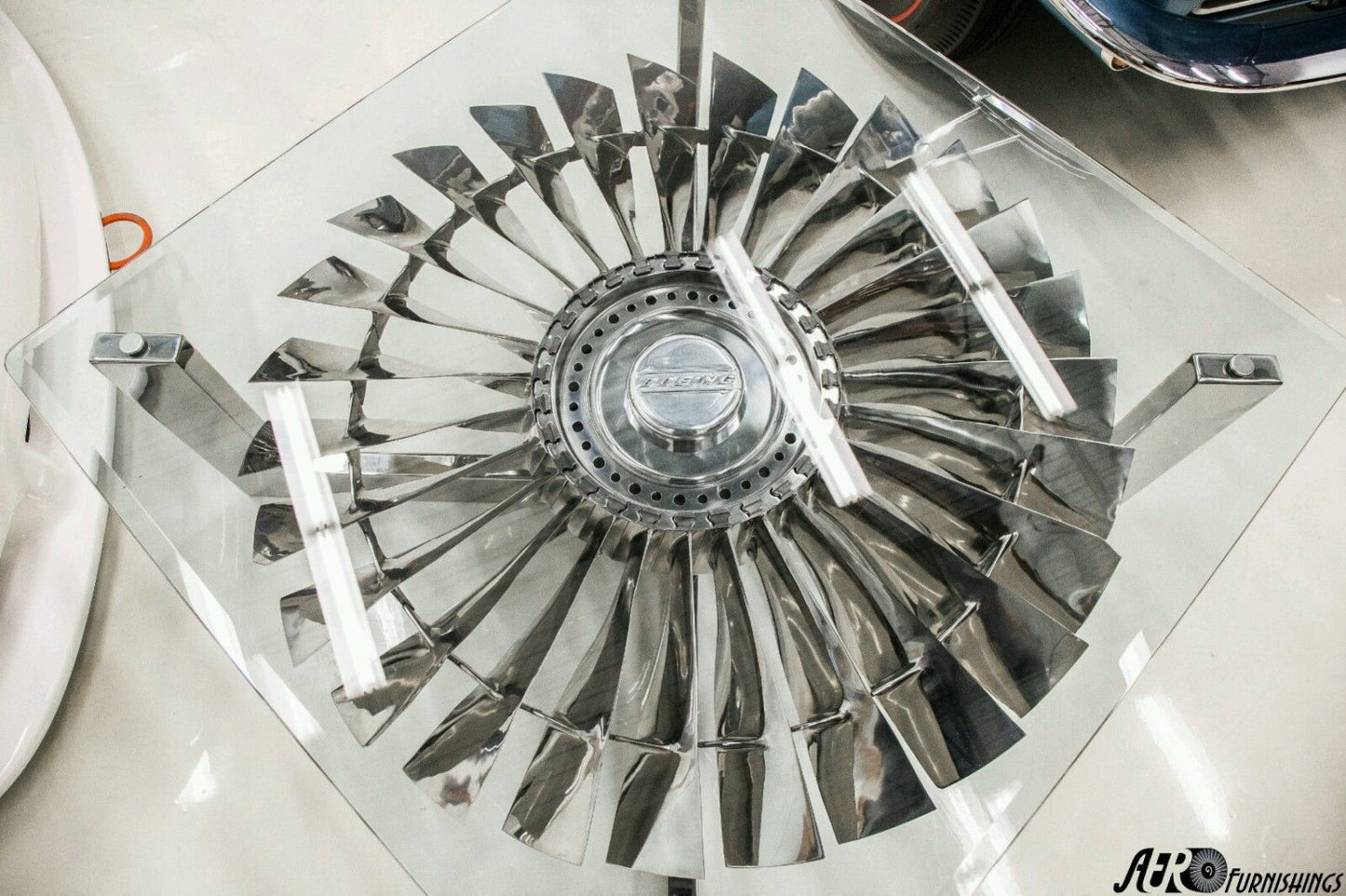 Boeing 737 Jet Engine Coffee Table Pratt & Whitney JT8D