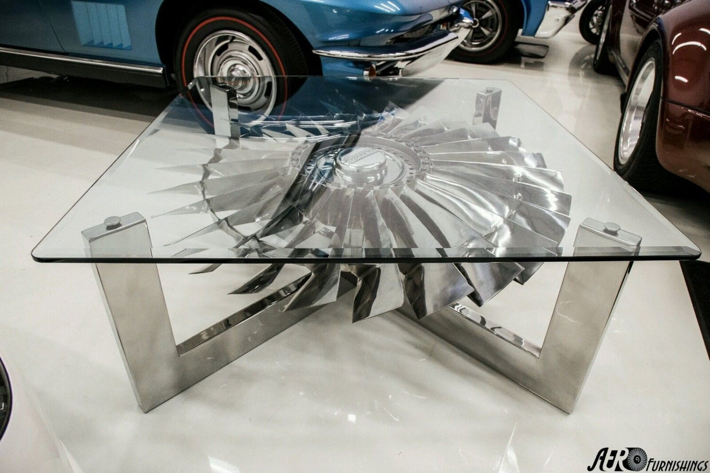 Boeing 737 Jet Engine Coffee Table Pratt & Whitney JT8D